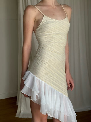 Sample Lucia Ruffle Dress - Ivory