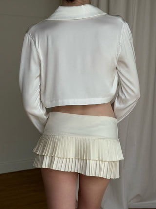 Sample Anne Long Sleeve Top - White