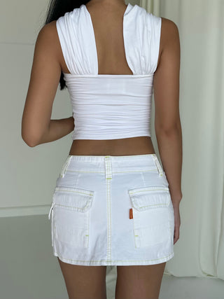Sample Zoey Mini Skirt - White