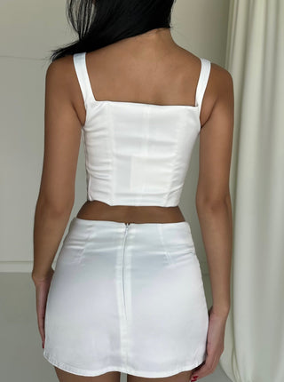 Sample Layla Mini Skirt - White