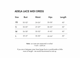 Adela Lace Midi Dress