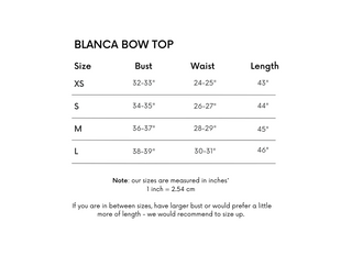 Blanca Bow Top
