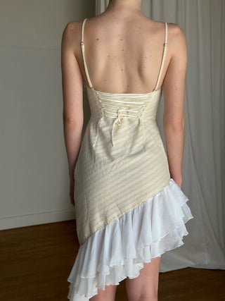 Sample Lucia Ruffle Dress - Ivory