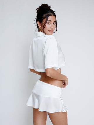Anne Mini Skirt - White
