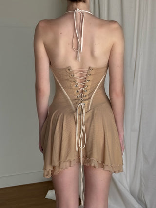 Sample Corset Dress - Nude