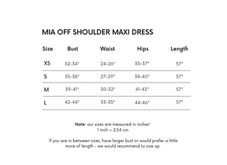 Mia Off Shoulder Maxi Gown Dress