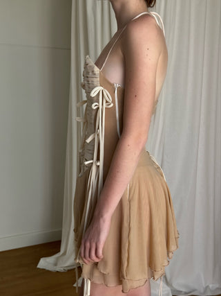 Sample Corset Dress - Nude