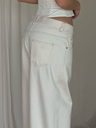 Melanie Boyfriend Denim - Ivory