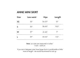 Anne Mini Skirt - Black