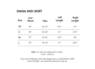 Diana Midi Skirt - Ivory Chiffon