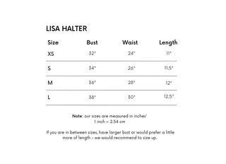 Lisa Button Up Halter - Ivory