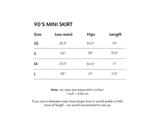 90's Mini Skirt - Black