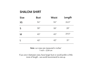 Shalom Shirt - Ivory