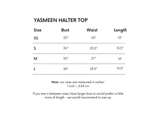 Yasmeen Halter Top - Black
