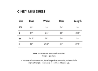 Cindy Mini Dress - Black