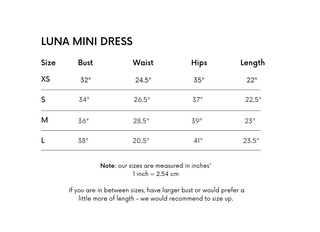 Luna Mini Dress