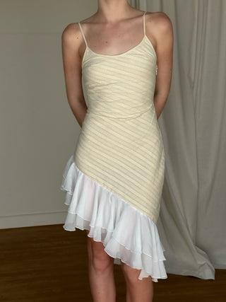 Sample Lucia Ruffle Dress - Ivory