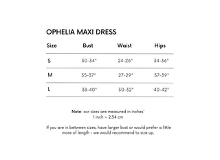 Ophelia maxi dress