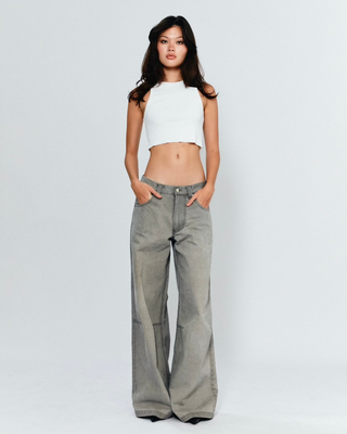 Melanie Boyfriend Denim - Grey