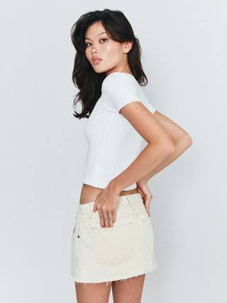 Hannah Mini Skirt - Ivory