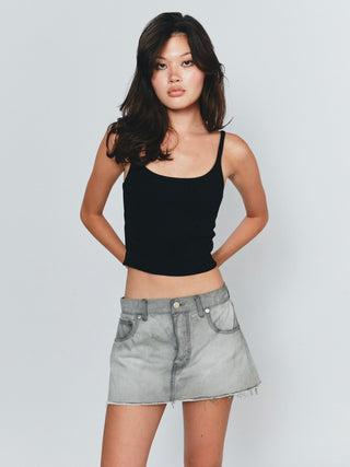 Hannah Mini Skirt - Grey