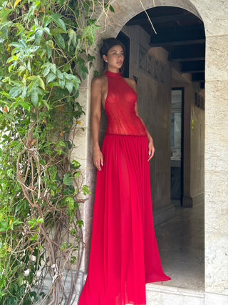 Joelle Maxi Dress - Red