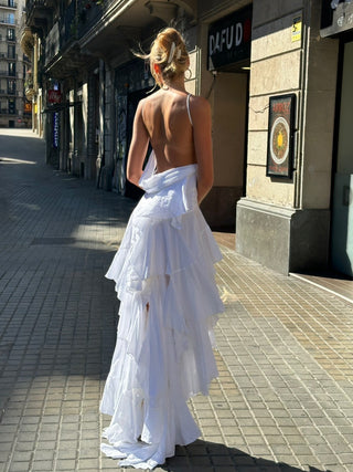 Luisa Ruffle Maxi Dress