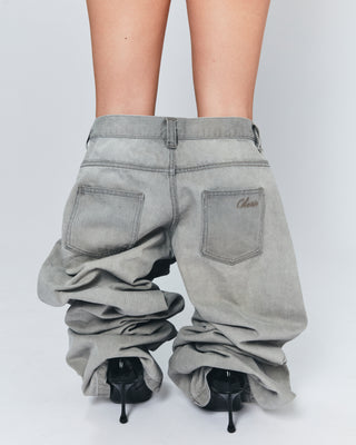 Melanie Boyfriend Denim - Grey