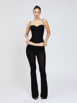 Cherie 90's Corset Mesh - Black