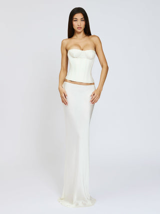 Cherie Amara Corset Top - White