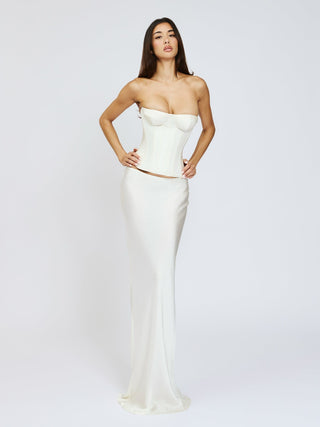 Cherie Amara Corset Top - White