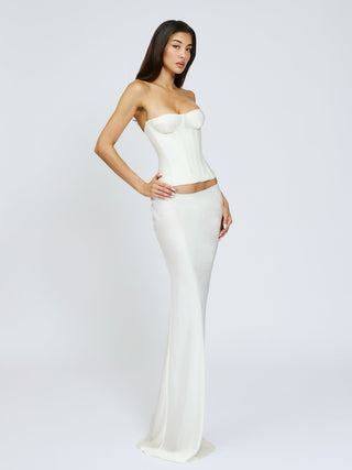 Cherie Amara Corset Top - White