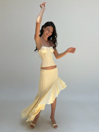 Cherie Amira Maxi Skirt - Yellow