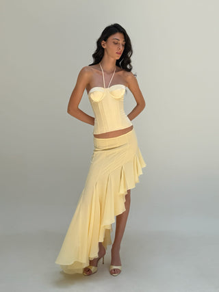 Cherie Amira Maxi Skirt - Yellow
