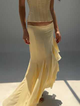 Cherie Amira Maxi Skirt - Yellow