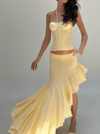 Cherie Amira Maxi Skirt - Yellow