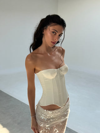 Cherie Ariella Maxi Skirt - White