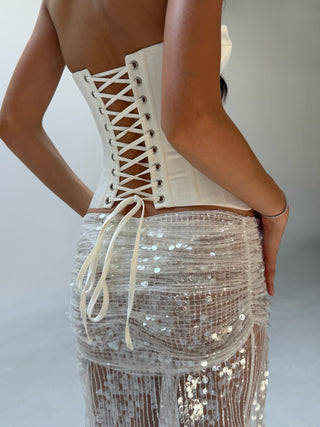 Cherie Ariella Maxi Skirt - White