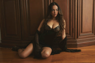 Cherie Aurelia Slip Mini Dress - Black