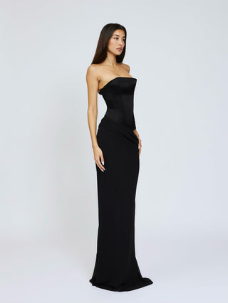 Cherie Clara Maxi Dress - Black