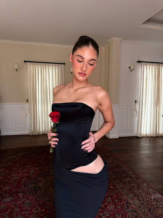 Cherie Clara Maxi Dress - Black