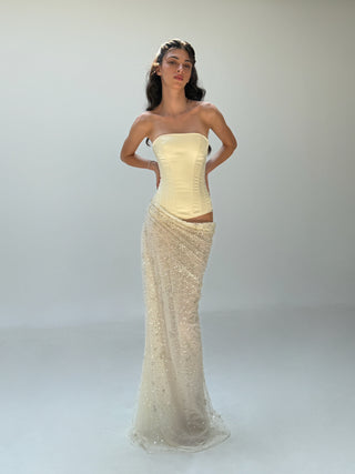 Cherie Clara Maxi Dress Ivory