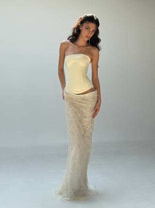 Cherie Clara Maxi Dress Ivory