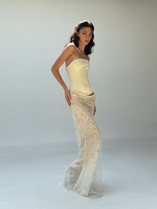 Cherie Clara Maxi Dress Ivory
