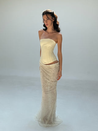 Cherie Clara Maxi Dress Ivory