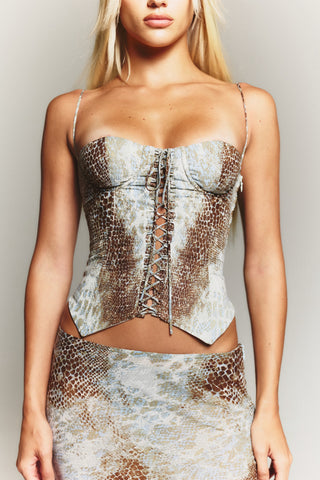 Cherie Corset Estelle Corset Snakeskin