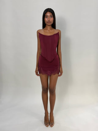 Cherie Corset XS Sample Amiyah Corset Red