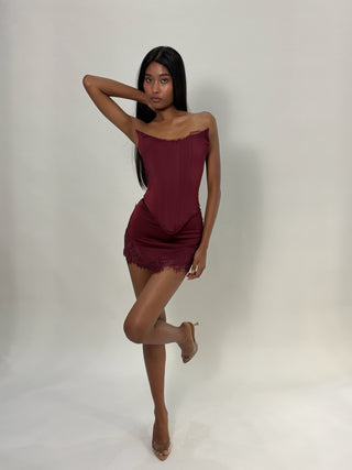 Cherie Corset XS Sample Amiyah Corset Red