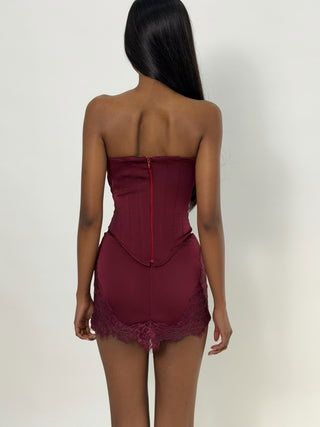 Cherie Corset XS Sample Amiyah Corset Red