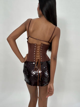 Cherie Corset XS Sample Corset Brown